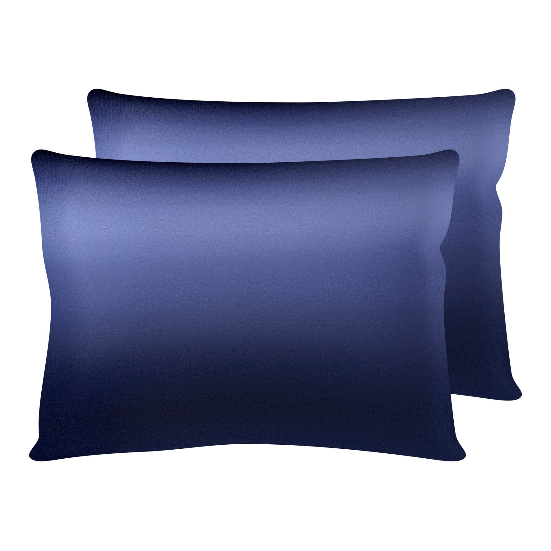 Kussensloop (set van 2 stuks) Satijn Blauw